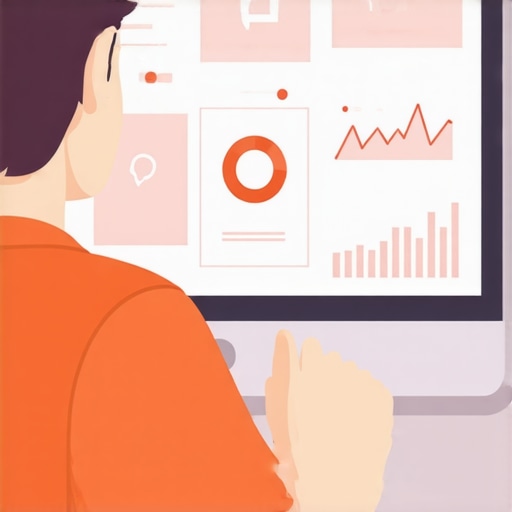 Analyzing Local SEO Performance Person reviewing local SEO and Google Maps analytics on a computer screen.