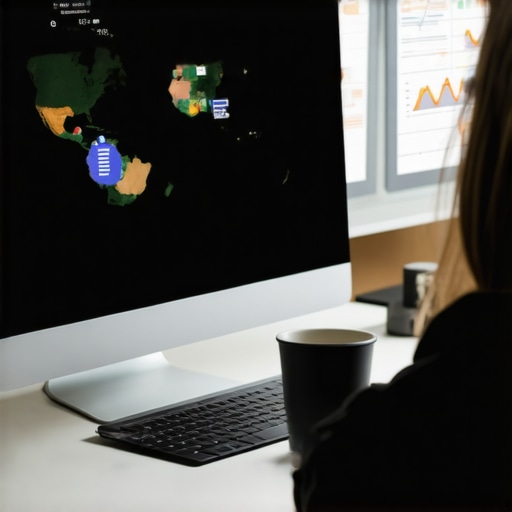 Person analyzing local SEO metrics on a computer