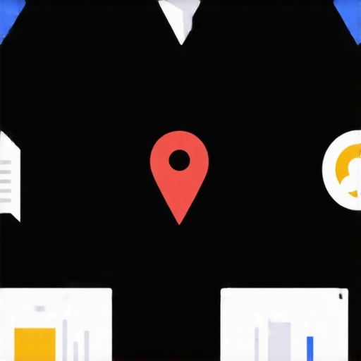 Diagram illustrating schema markup and local signals for Google Maps optimization