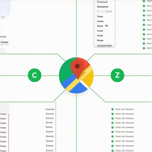 Google Maps Local Ranking Factors Diagram illustrating the complex interactions of signals affecting Google Maps ranking