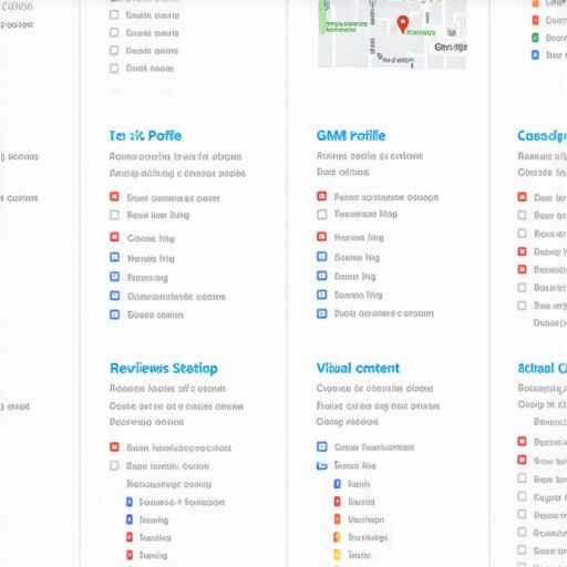 Infographic illustrating steps for improving Google Maps local pack rankings.