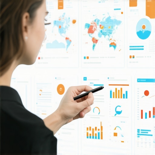 Analyst studying advanced local SEO signals on a digital dashboard