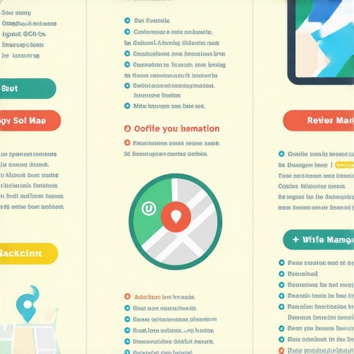 Infographic detailing steps for Google Maps SEO mastery