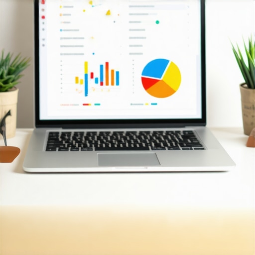  escritorio con herramientas de SEO y análisis de mapas digitales.