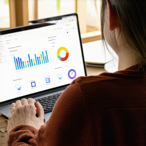 Individual monitoring Google Maps SEO performance using digital tools.