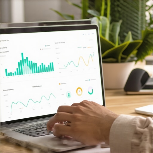 Professional SEO Analysis Dashboard SEO analyst reviewing local rankings and map pack performance on a computer screen.