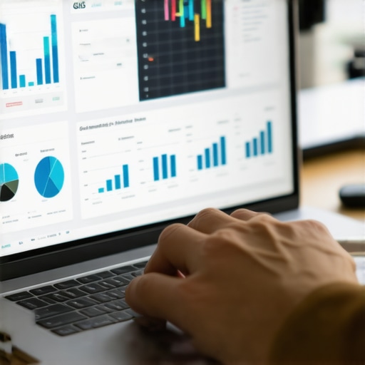 Person analyzing local SEO data on a laptop for map pack optimization.