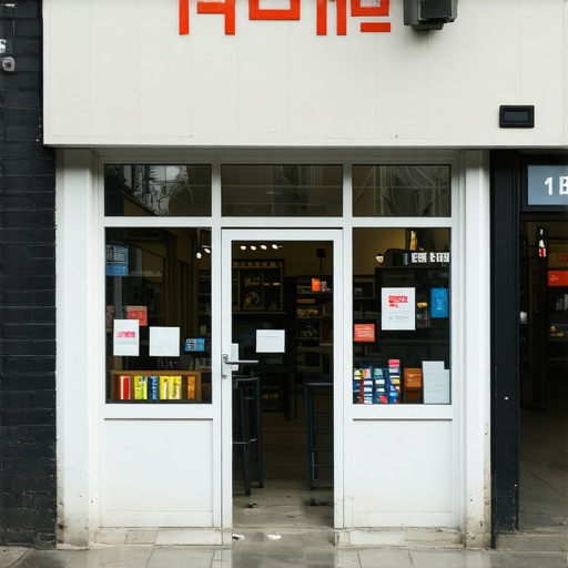 Business storefront on busy street with branding, attractive to local Maps SEO