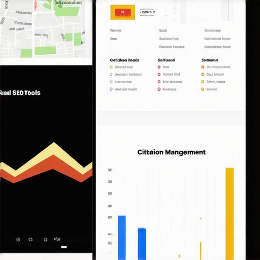 Screenshot of maps analytics and SEO tool interface.