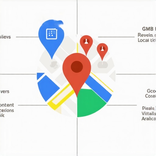 Infographic outlining core steps to enhance Google Maps ranking for local businesses.