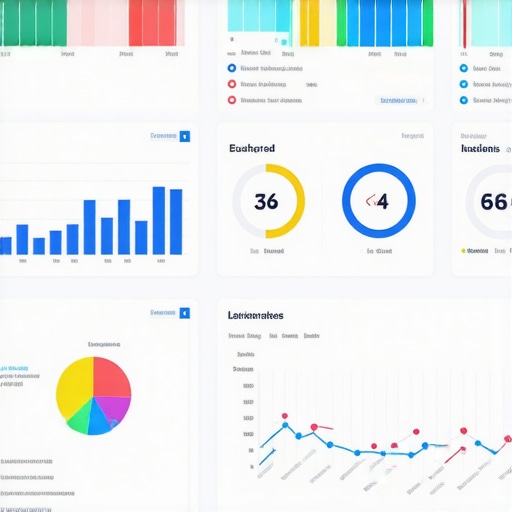 A person analyzing local SEO metrics on a digital dashboard